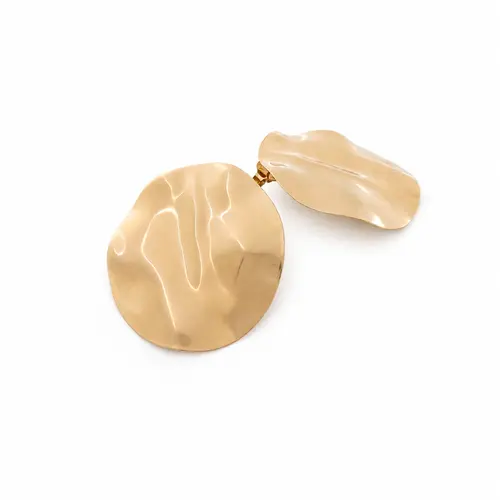 BRINCO MARTELADO BANHADO A OURO 18K