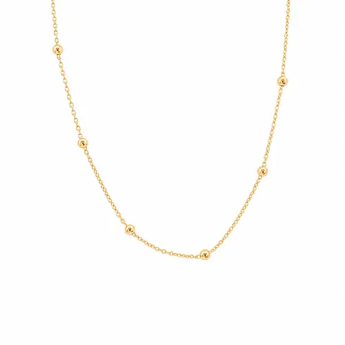 CHOKER ESFERAS DE OURO BANHADO A OURO 18K