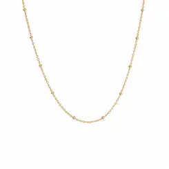 CHOKER PONTO DE OURO BANHADA A OURO 18K 38CM.