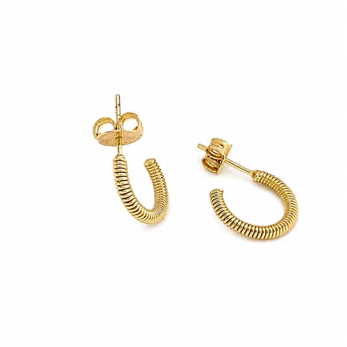 ARGOLA FIO ENROLADO BANHADA A OURO 18K