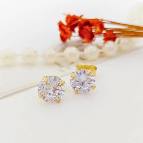 BRINCO PONTO LUZ CLÁSSICO BANHADO A OURO 18K