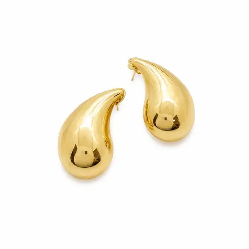 BRINCO VIRGULA BANHADA A OURO 18 K