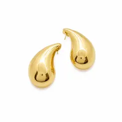 BRINCO VIRGULA BANHADA A OURO 18 K