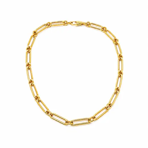 CHOKER ELOS MODERNO BANHADA A OURO 18K