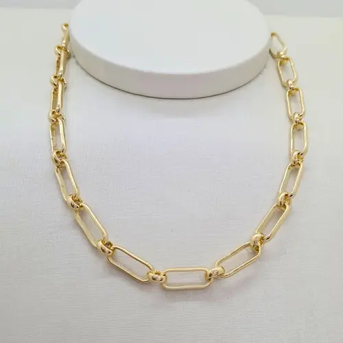 CHOKER ELOS MODERNO BANHADA A OURO 18K