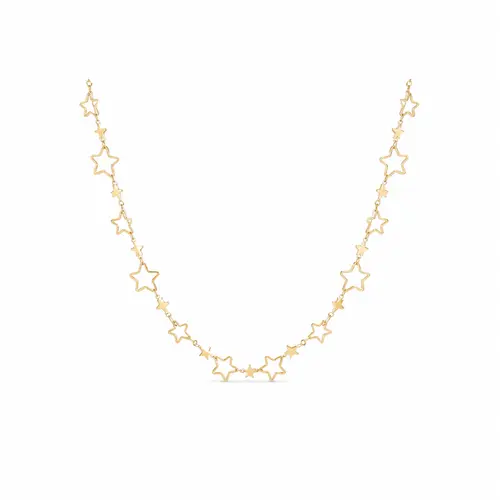 CHOKER STAR GLOW BANHADA A OURO 18K
