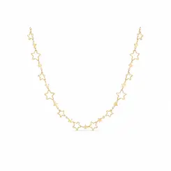 CHOKER STAR GLOW BANHADA A OURO 18K