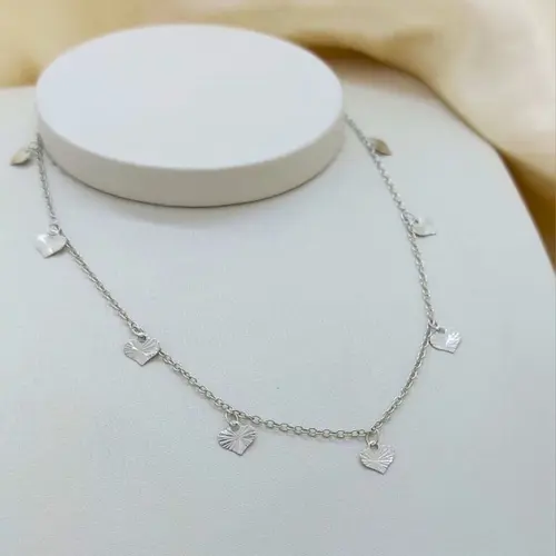 CHOKER CORAÇÕES BANHADA A OB