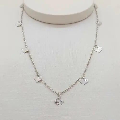 CHOKER CORAÇÕES BANHADA A OB