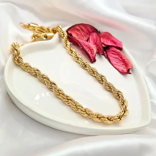CHOKER TRANÇADA PREMIUM BANHADA A OURO 18K