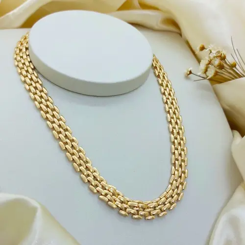 CHOKER ELOS BANHADA A OURO 18K