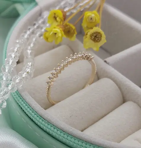 Anel Aurora Banhado a Ouro 18K
