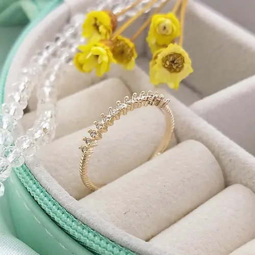 Anel Aurora Banhado a Ouro 18K