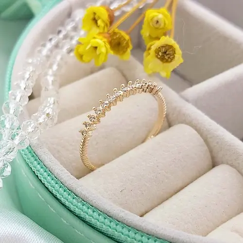 Anel Aurora Banhado a Ouro 18K