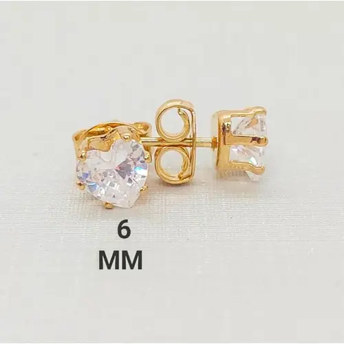 BRINCO CORAÇÃO RADIANTE BANHADO A OURO 18K