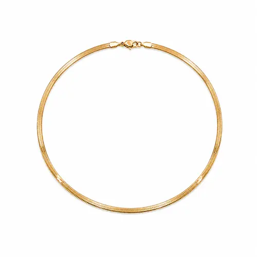 CHOKER FITA DOURADA BANHADA A OURO 18K