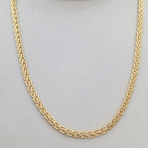 CHOKER TRAMA ELEGANCE BANHADA A OURO 18K