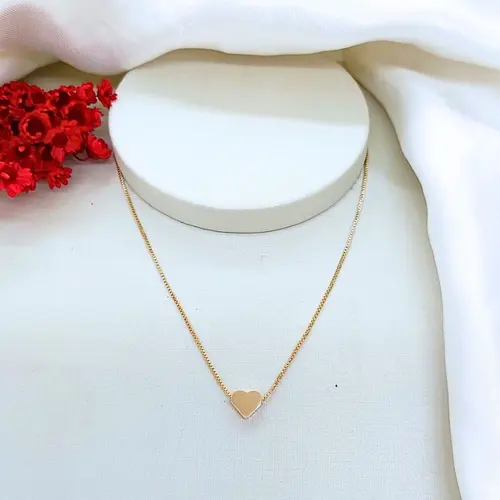 CHOKER LAÇO DE AMOR BANHADO A OURO 18K