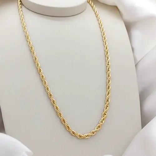 CORRENTE CORDÃO BAIANO BANHADA A OURO 18K