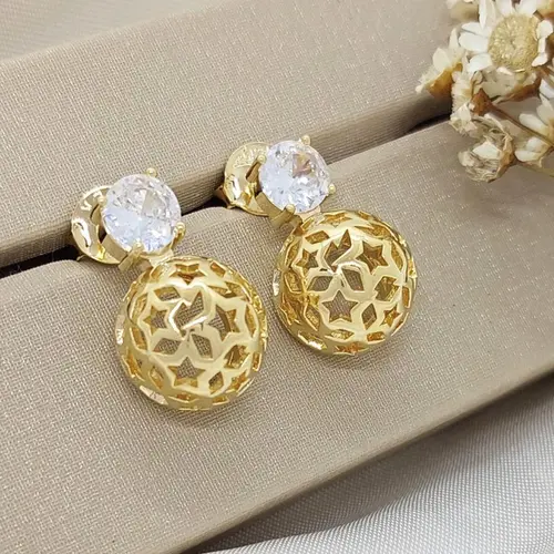 BRINCO LUZ CELESTIAL BANHADO A OURO 18K