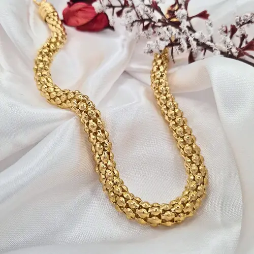 CHOKER IMPACTO BANHADA A OURO 18K