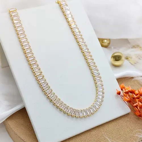 CHOKER LUXOR BRILHO INFINITO BANHADA A OURO 18K