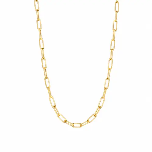 CORRENTE ELO CARTIER BANHADA A OURO 18K