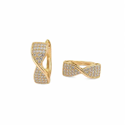 ARGOLA LAÇO DE LUZ BANHADA A OURO 18K