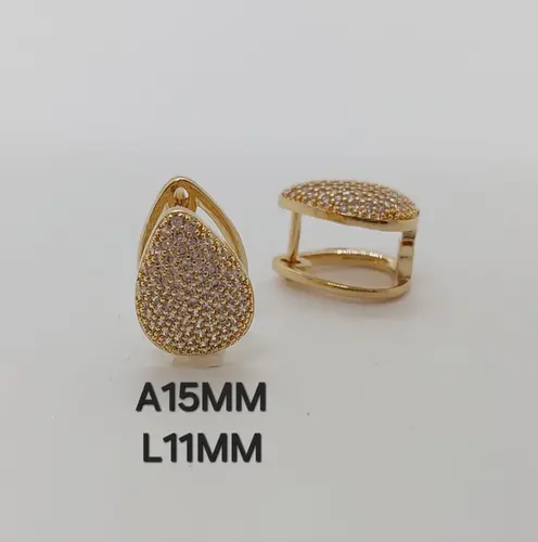 Brinco Argola Gota de Luxo Banhado a Ouro 18K