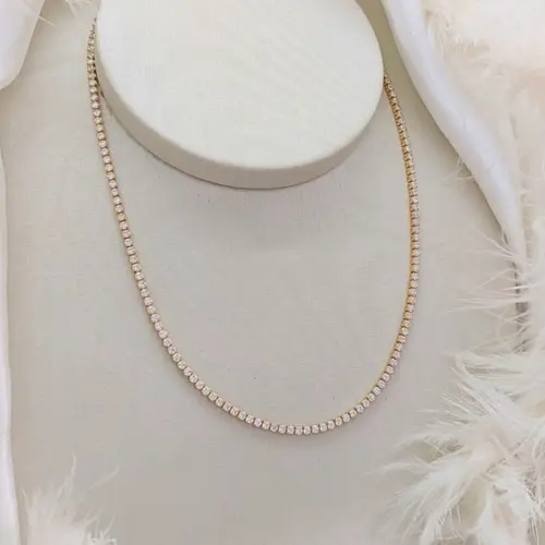 CHOKER RIVIERA CLÁSSICA BANHADA A OURO 18K