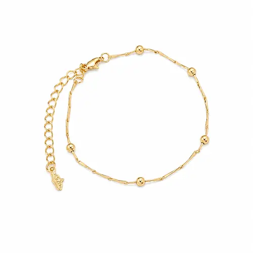 PULSEIRA ESFERAS DO SOL BANHADA A OURO 18K