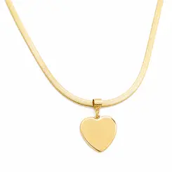 CHOKER CORAÇÃO LUMINA BANHADO A OURO 18K