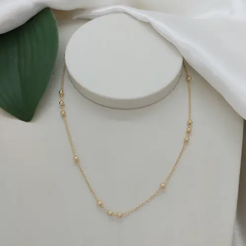 CHOKER TOQUE DE LUXO BANHADA A OURO 18K