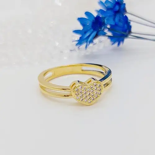 ANEL AMOR INFINITO BANHADO A OURO 18K