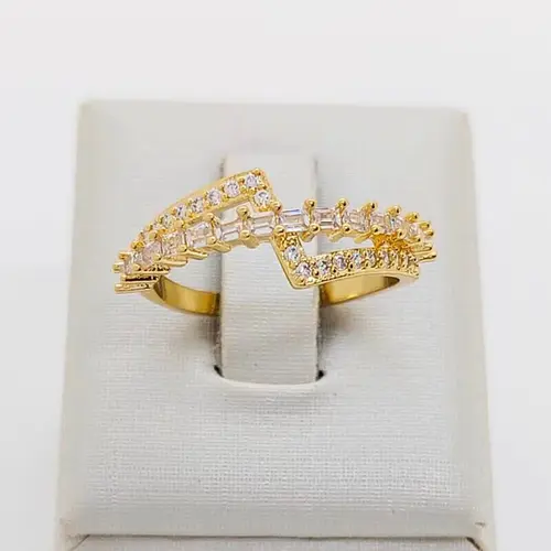 ANEL IMPACTO DOURADO BANHADO A OURO 18K