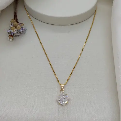 COLAR LUZ IMPERIAL BANHADA A OURO 18K