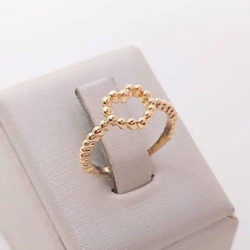ANEL HALO SPHERE BANHADO A OURO 18K