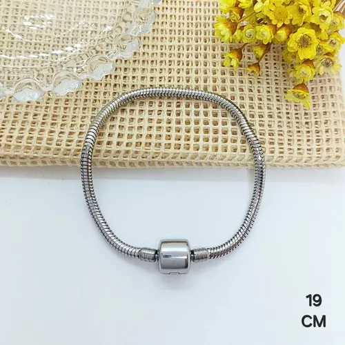 Pulseira de Berloques em Aço Inoxidável