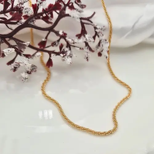 CHOKER HARMONIA GOLD BANHADA A OURO 18K
