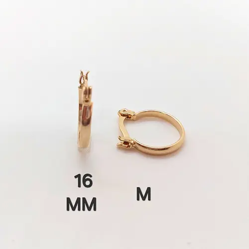 Argola Clássica Banhado a Ouro 18K