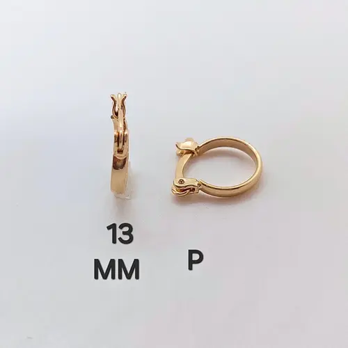 Brinco Argola Fio P Banhado a Ouro 18K