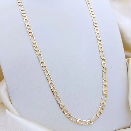 CORRENTE ELO GRUMET BANHADA A OURO 18K