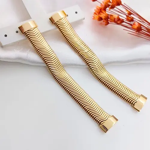 BRINCO MALHA BANHADO A OURO 18K