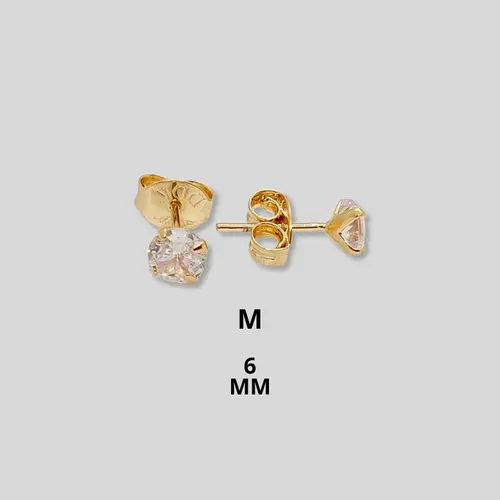 Brinco Ponto de Luz Banhada a Ouro 18K