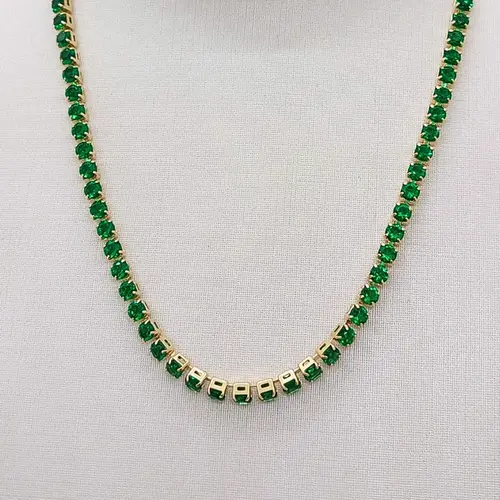 CHOKER YGS012-24 CRIS. VERDE