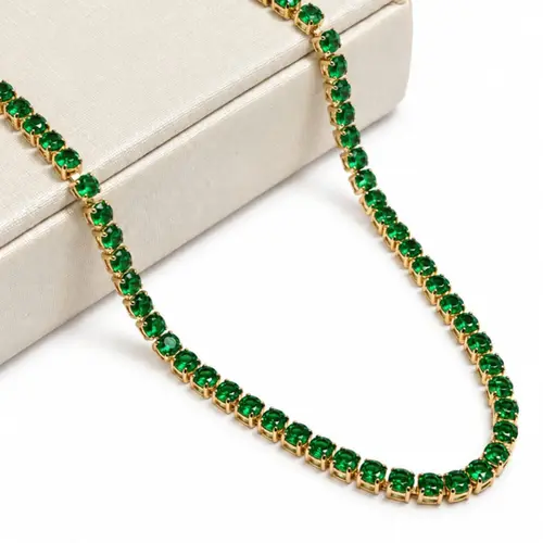 CHOKER YGS012-24 CRIS. VERDE