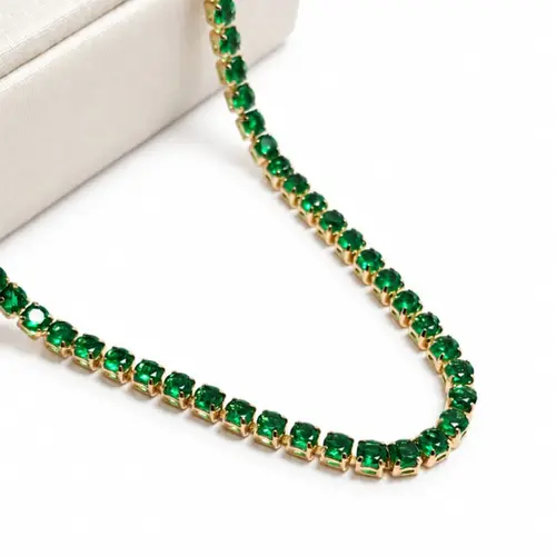 CHOKER YGS012-24 CRIS. VERDE