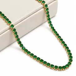 CHOKER YGS012-24 CRIS. VERDE
