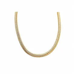 CHOKER ROBUSTA BANHADA A OURO 18K