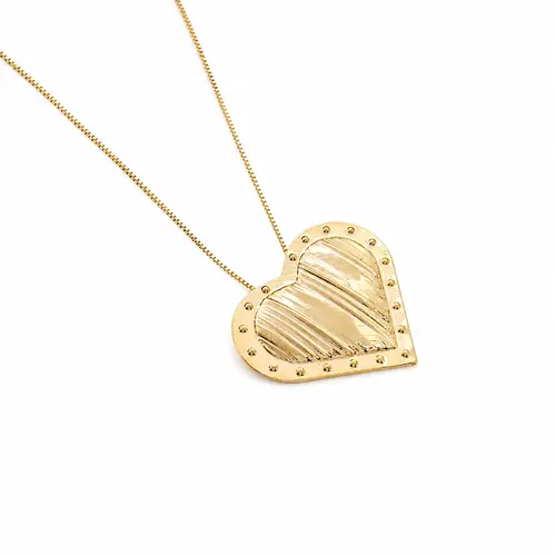 COLAR CORAÇÃO HARMONIA GOLD BANHADO A OURO 18K